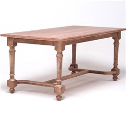 实木橡木长方形餐桌